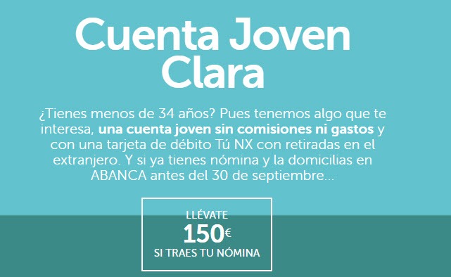 Cuenta Joven Clara Abanca