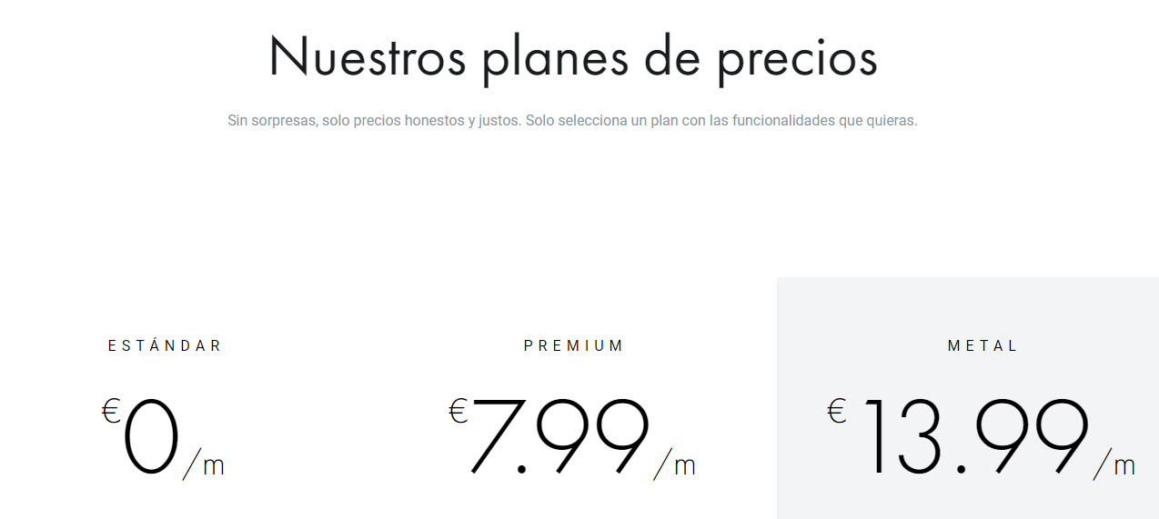 tarjeta revolut precios