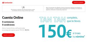 santander cuenta online opiniones