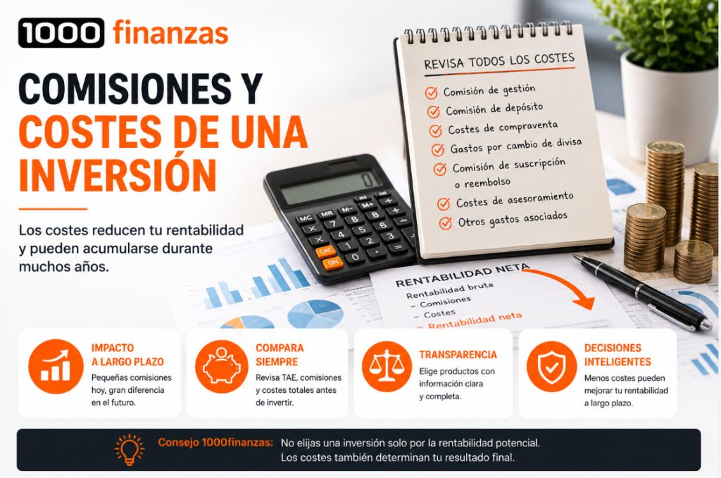 Comisiones y costes de una inversión