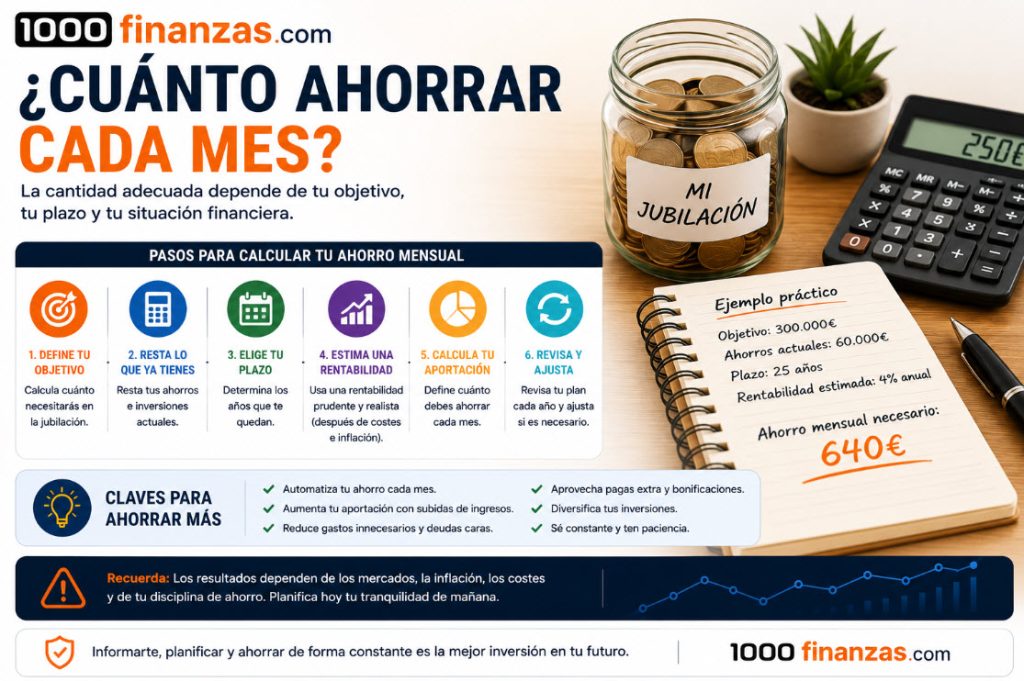 Cuánto ahorrar cada mes