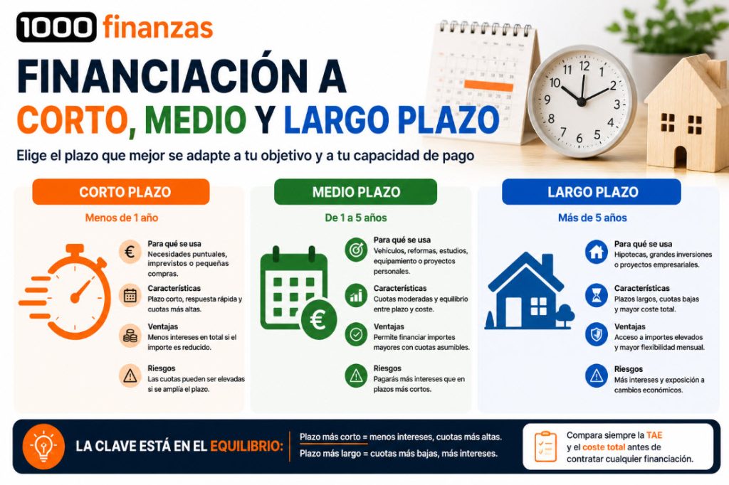 Financiación a corto, medio y largo plazo