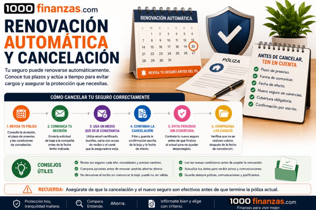 Renovación automática y cancelación