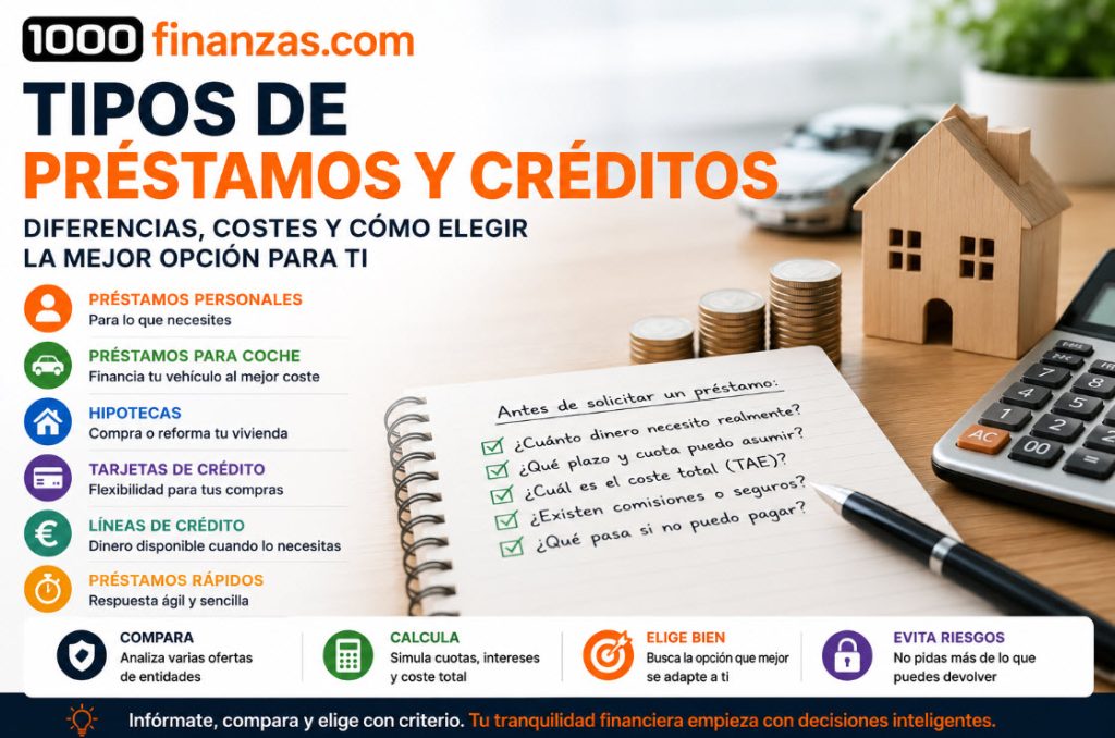 tipos de prestamos y creditos