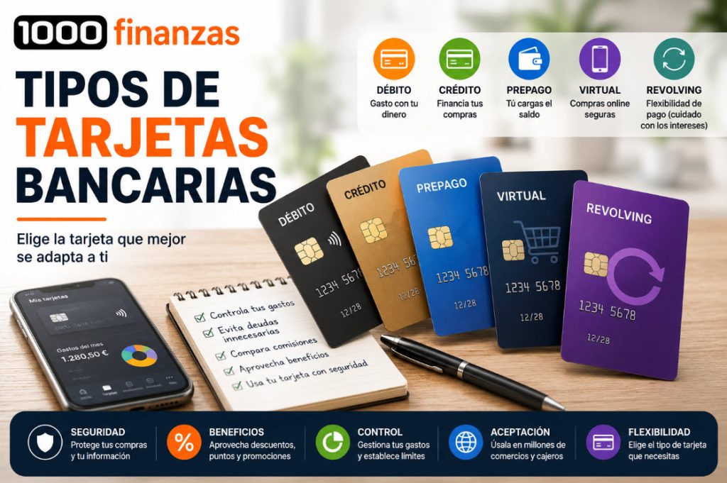 tipos de tarjetas bancarias